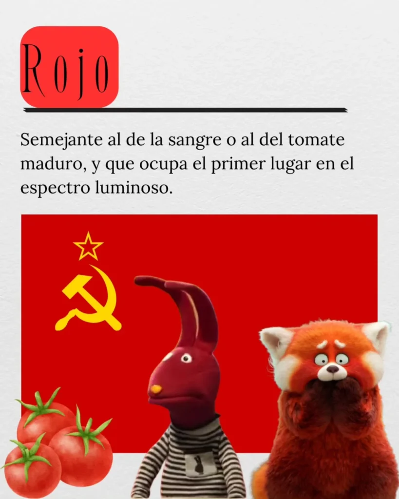Los colores según la RAE · 2